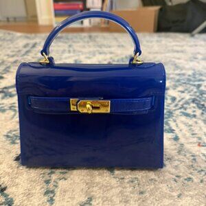 Eelctric Blue Jelly Mini Bag